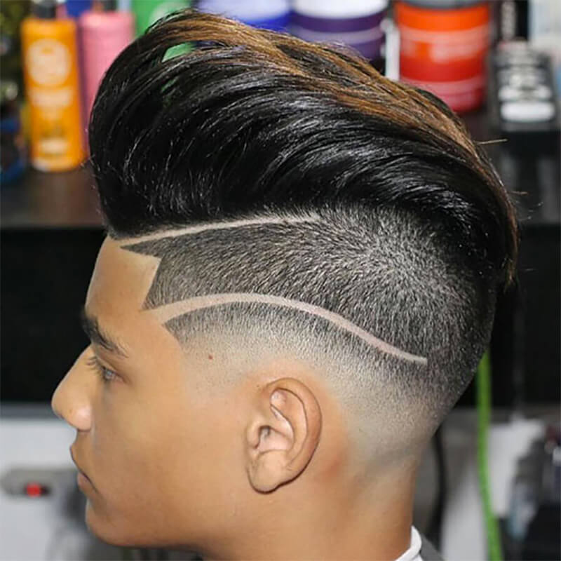 Kiểu tóc Undercut + Textured Pompadour + Hair Design