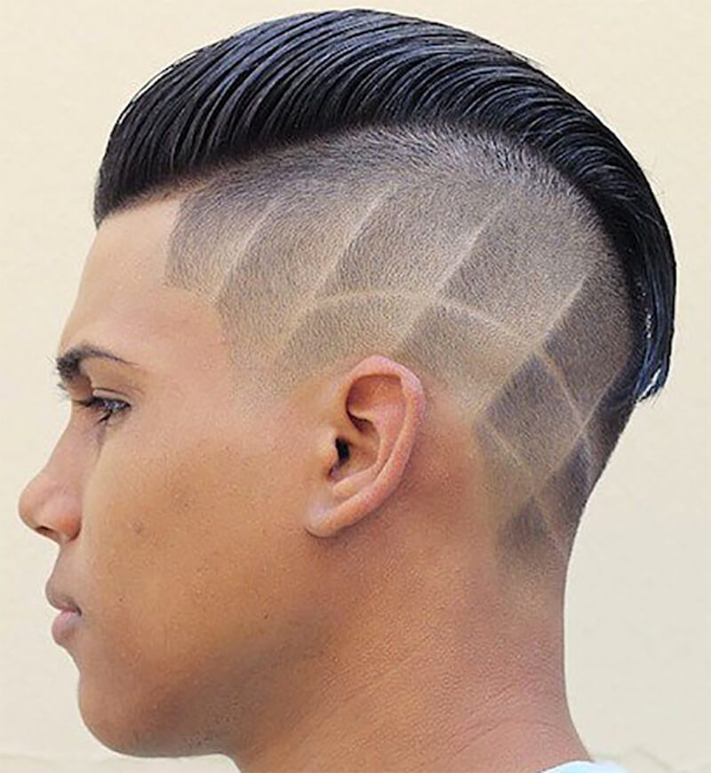 Kiểu tóc Comb Over Side Part Undercut