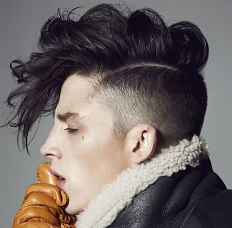 Kiểu tóc Mid Fade + Tousled Top Undercut