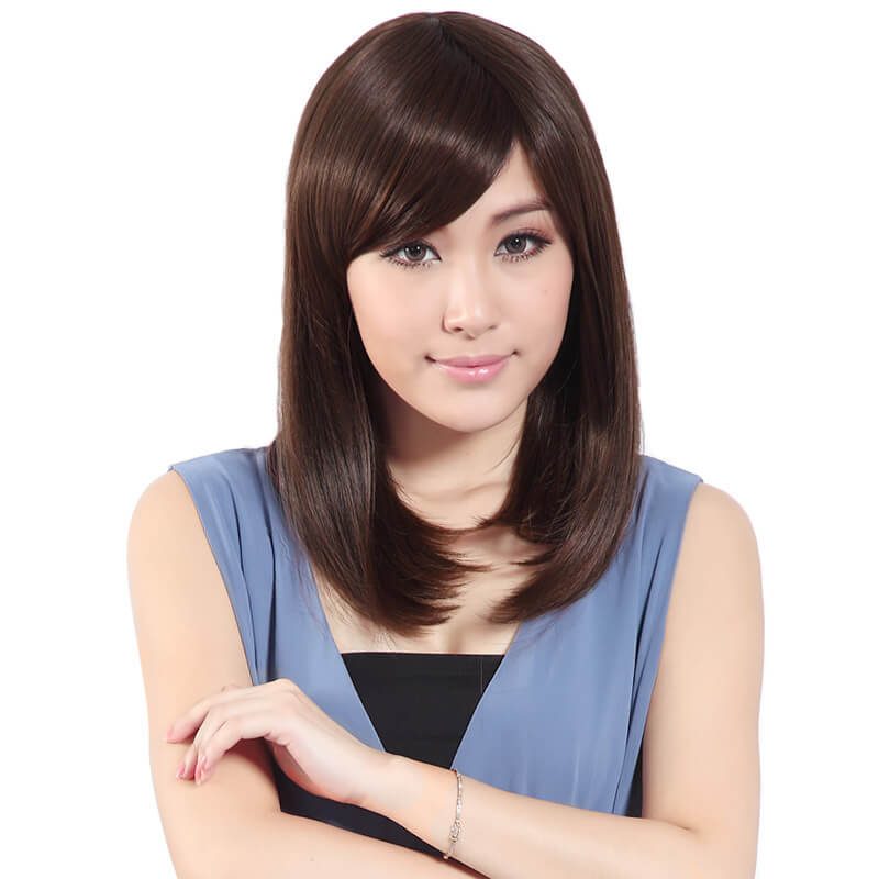 Kiểu tóc uốn cụp đuôi cho gương mặt vuông