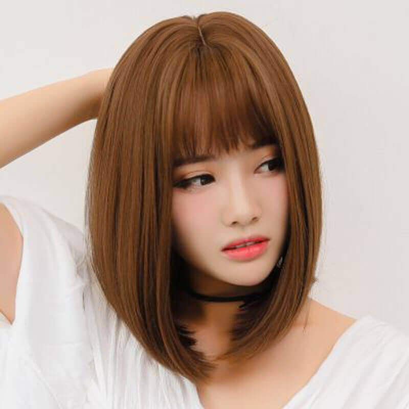 Tóc ngang vai duỗi cúp cá tính